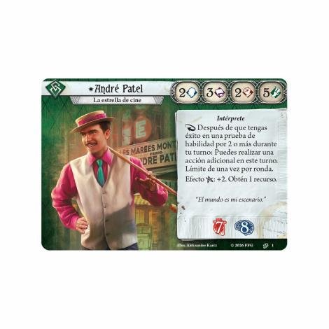 Arkham Horror LCG: El juego de cartas Mazo de investigador / André Patel - Imagen 2