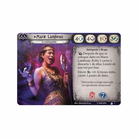 Arkham Horror LCG: El juego de cartas Mazo de investigador / Marie Lambeau - Imagen 2